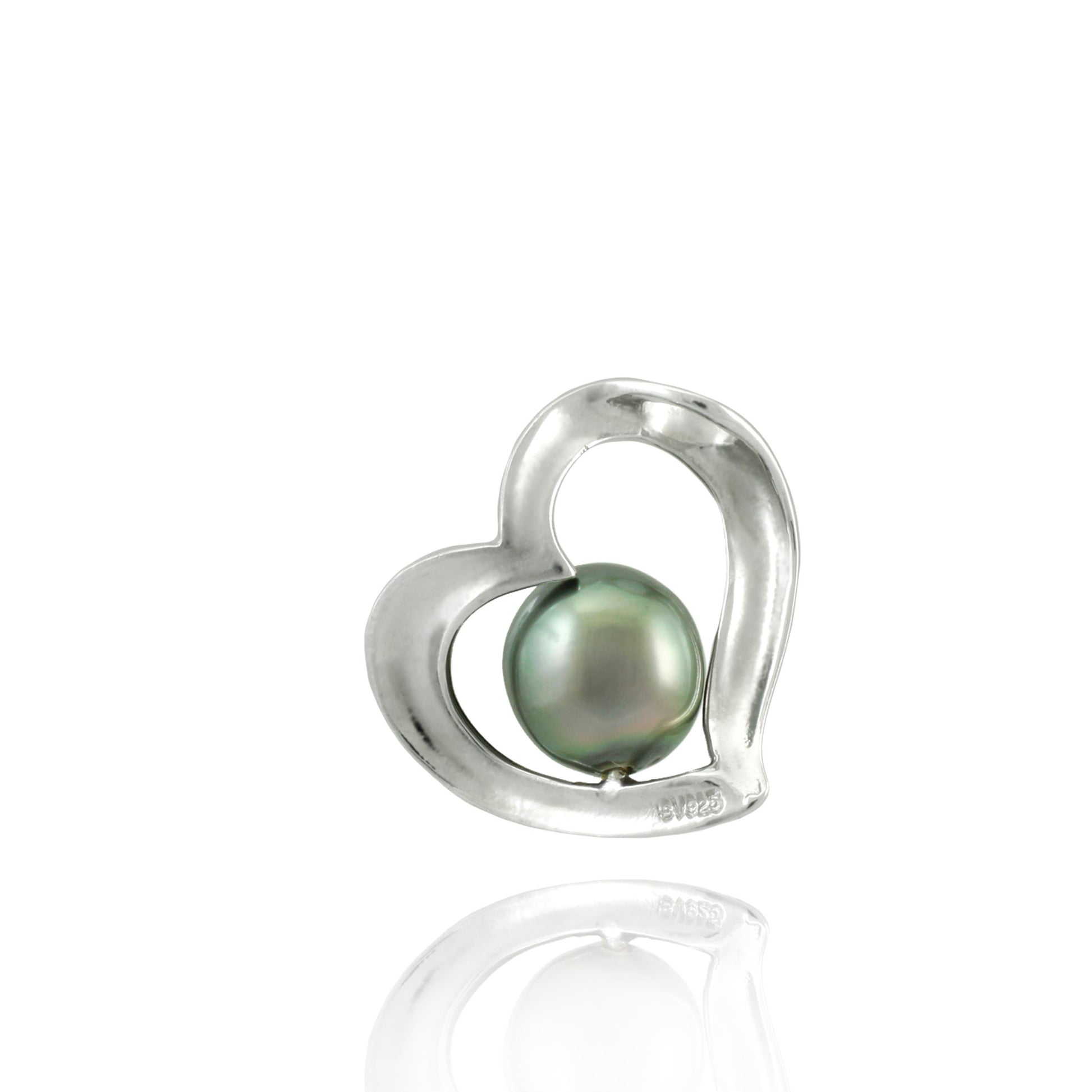 Tahitian pearl pendant in silver - Forever collection - PESVPE00464