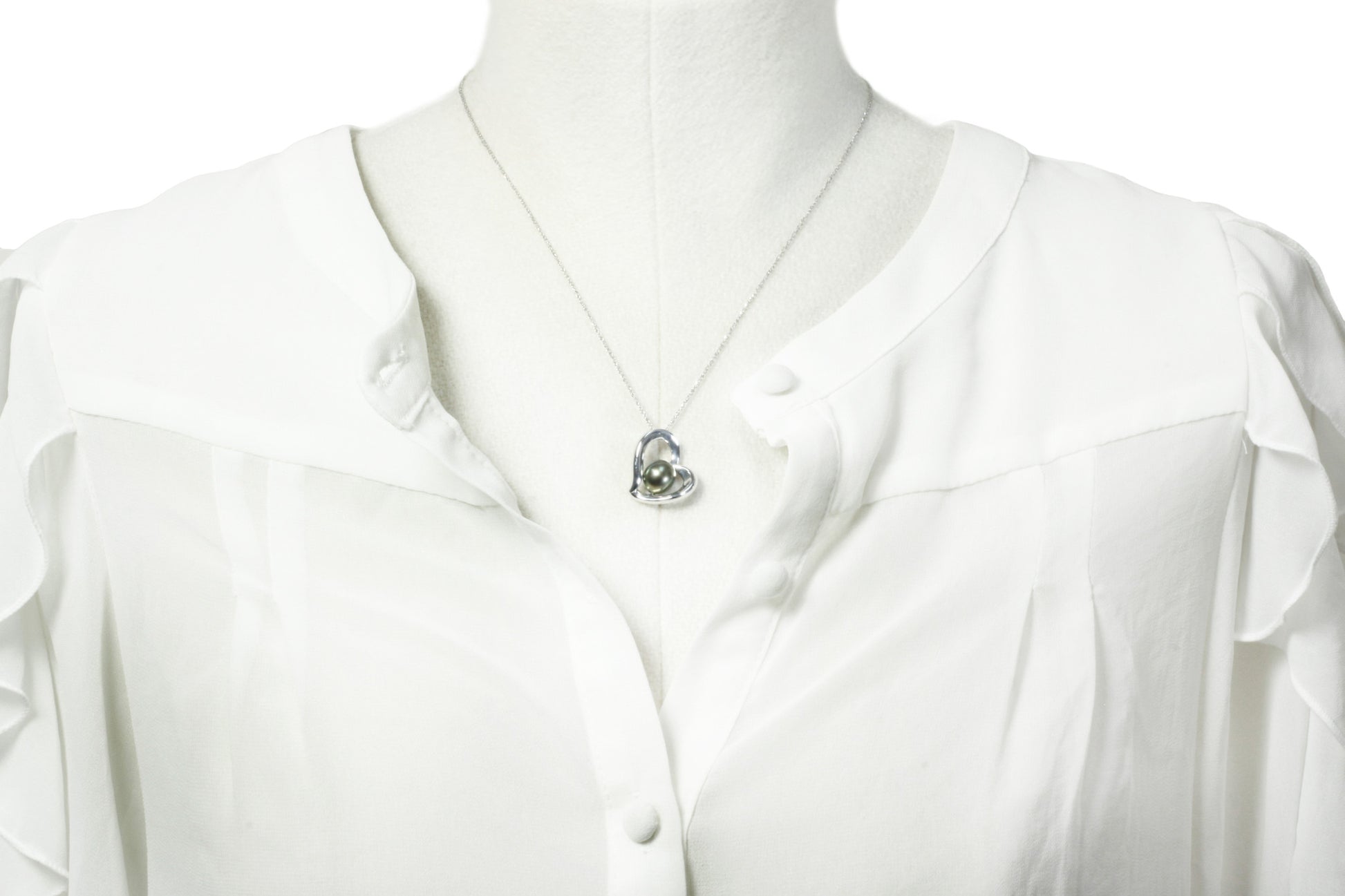 Tahitian pearl pendant in silver - Forever collection - PESVPE00464