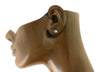 Tahitian pearl earrings - 18k yellow gold studs - EAYGPE00227b
