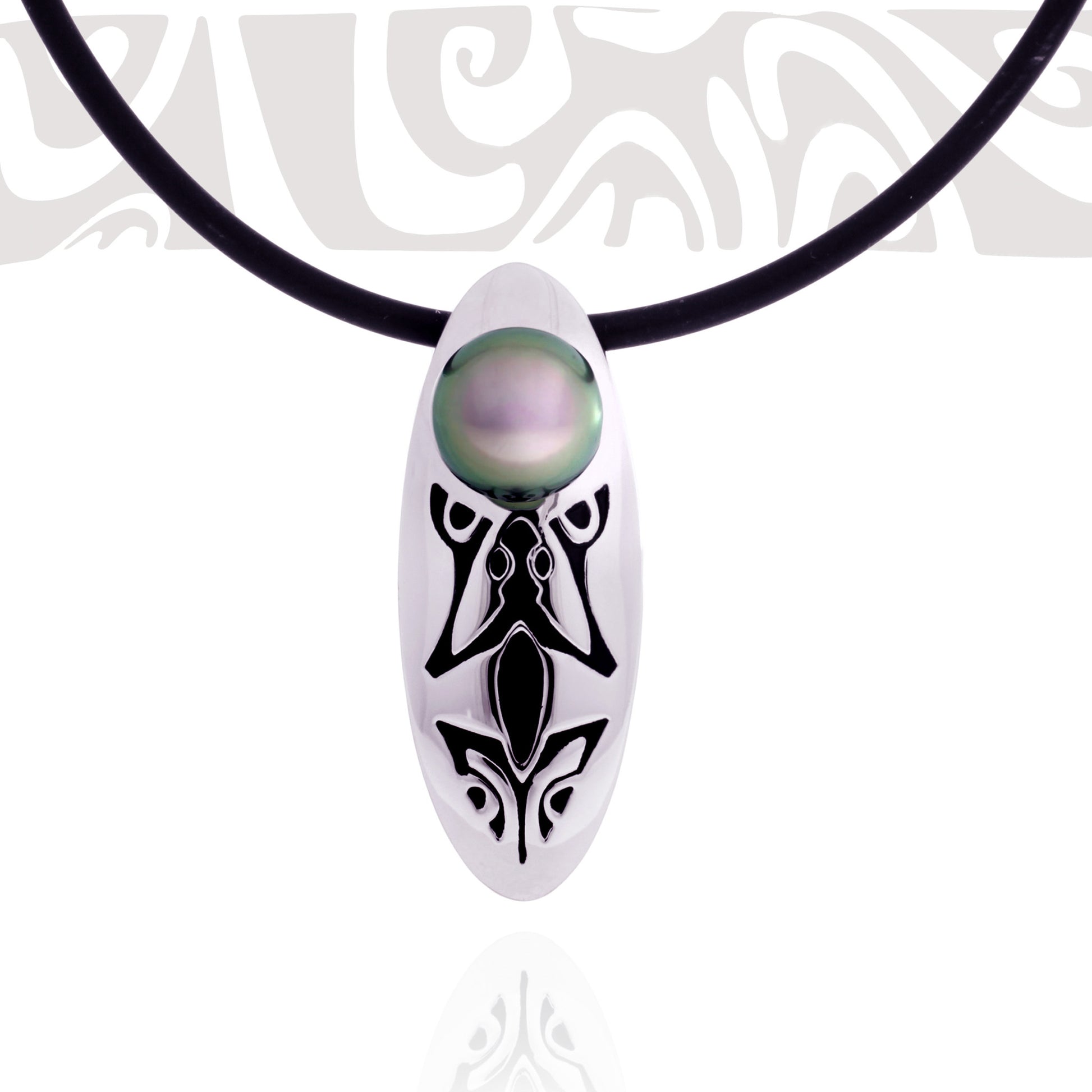 Tahitian pearl necklace - Tribal Identity