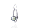 Tahitian pearl pendant in silver - Aloha! - PESZPE00080