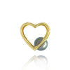 Tahitian pearl pendant - 18k yellow gold with diamonds - Forever -PEYDPE00565
