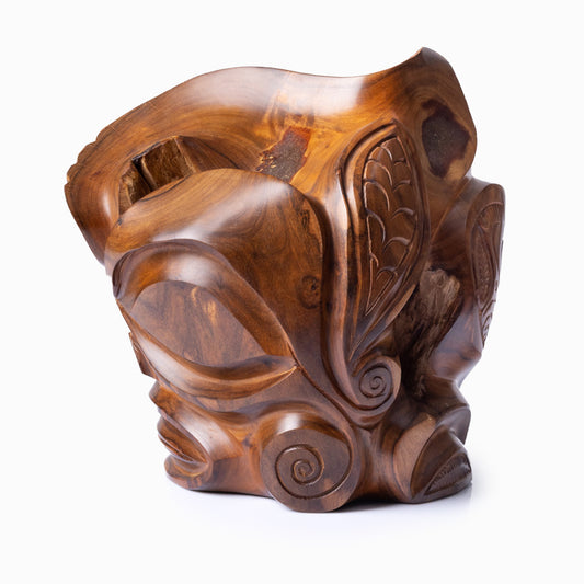 Wooden Head from Marquesas Islands