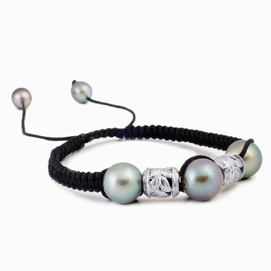 Tahitian pearl bracelet - Aloha!