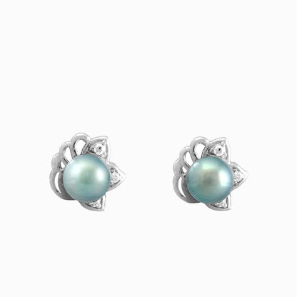 Tahitian pearl earrings - Sterling silver