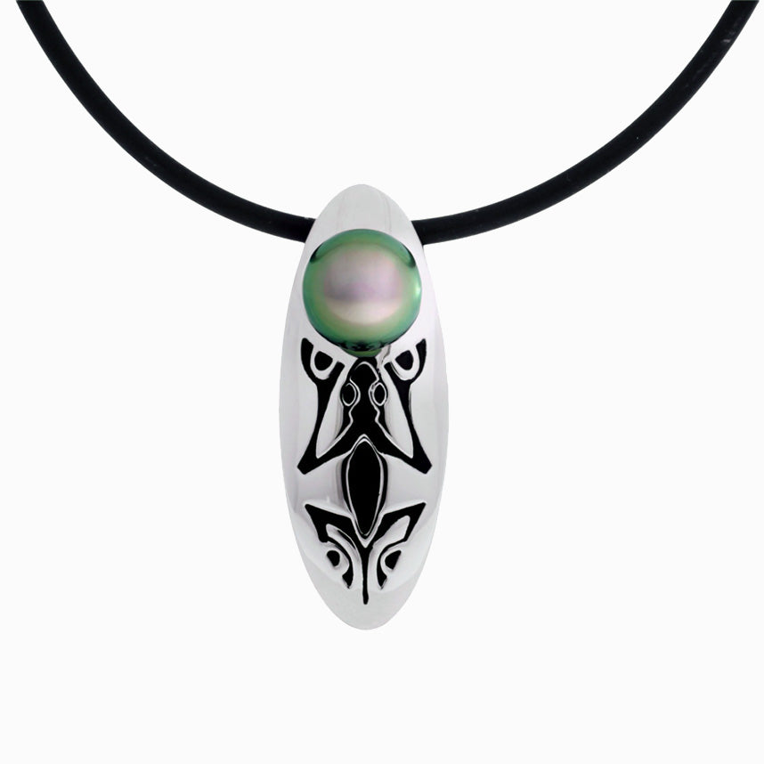 Tahitian pearl necklace - Tribal Identity