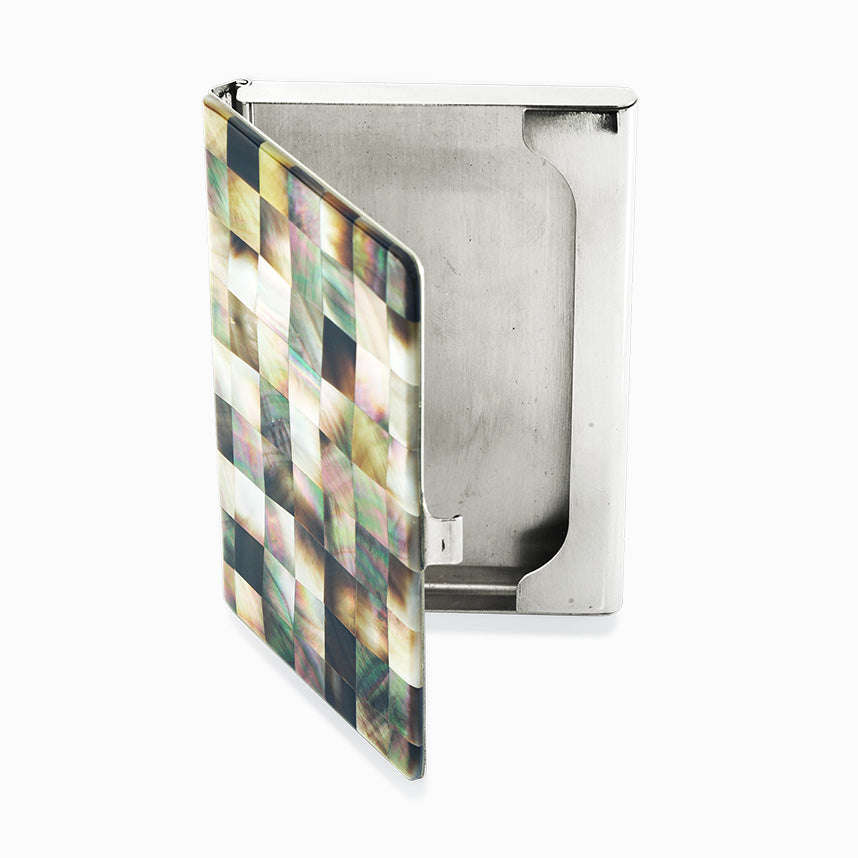 Tarjetero de madreperla de Tahití