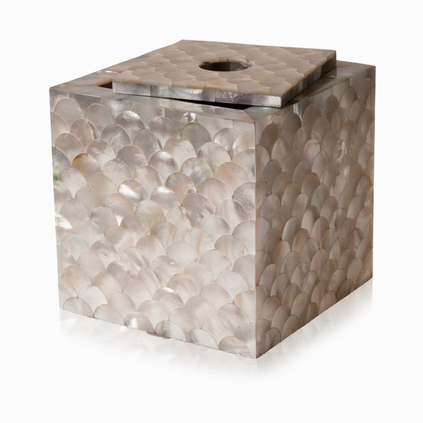 Boite à coton en nacre