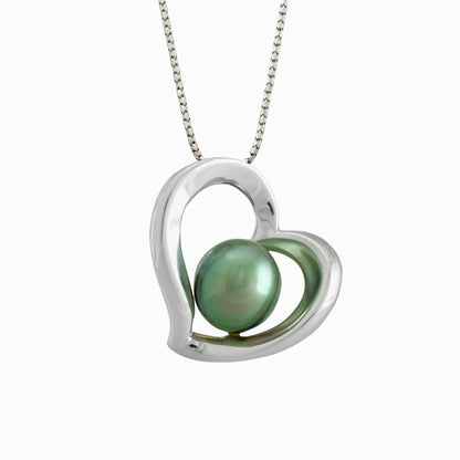 Pendentif perle de Tahiti en argent - Colección Forever