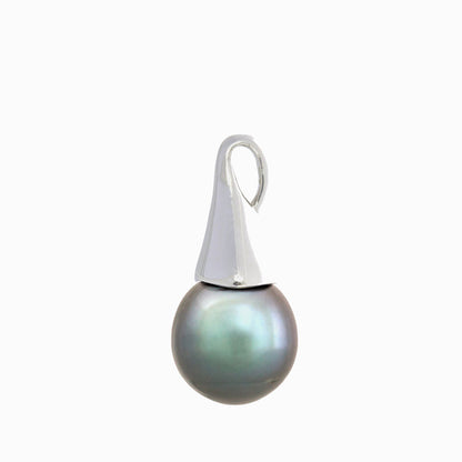 Tahitian pearl pendant - Sterling silver