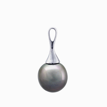 Tahitian pearl pendant - Sterling silver
