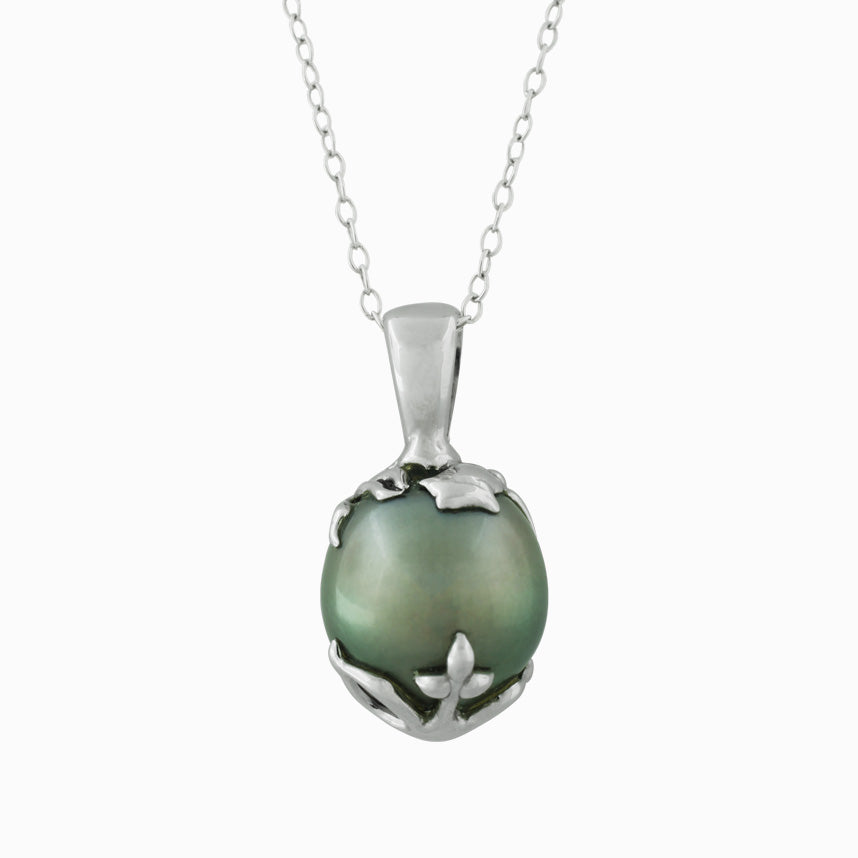Te Ora pendant Mysterious - Oval shape - Silver — photo 1