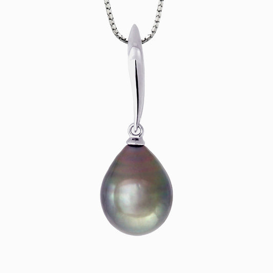 Tahitian pearl pendant - Sterling silver