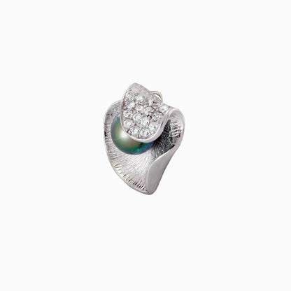 Pendentif perle de Tahiti en argent - Collection Dewdrops