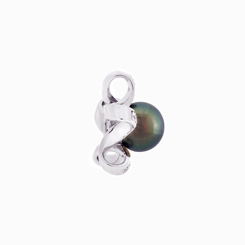 Tahitian pearl pendant in silver - Tiare Tahiti