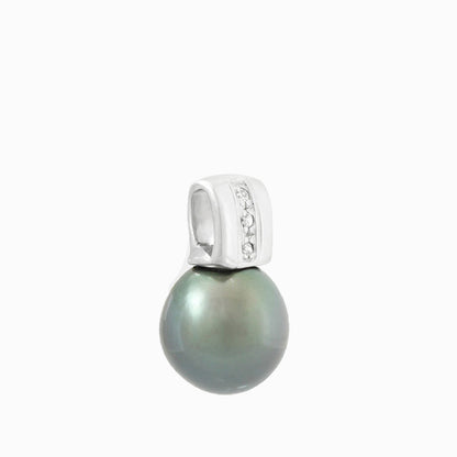 Tahitian pearl pendant - Sterling silver