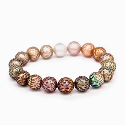 Pulsera Perles de Tahiti Gravées - Colección Aurore.
