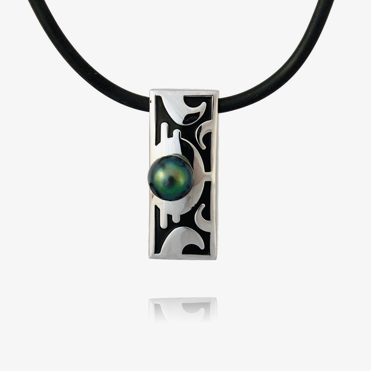 Tahitian pearl necklace - Tribal Identity - NDOMPE01274