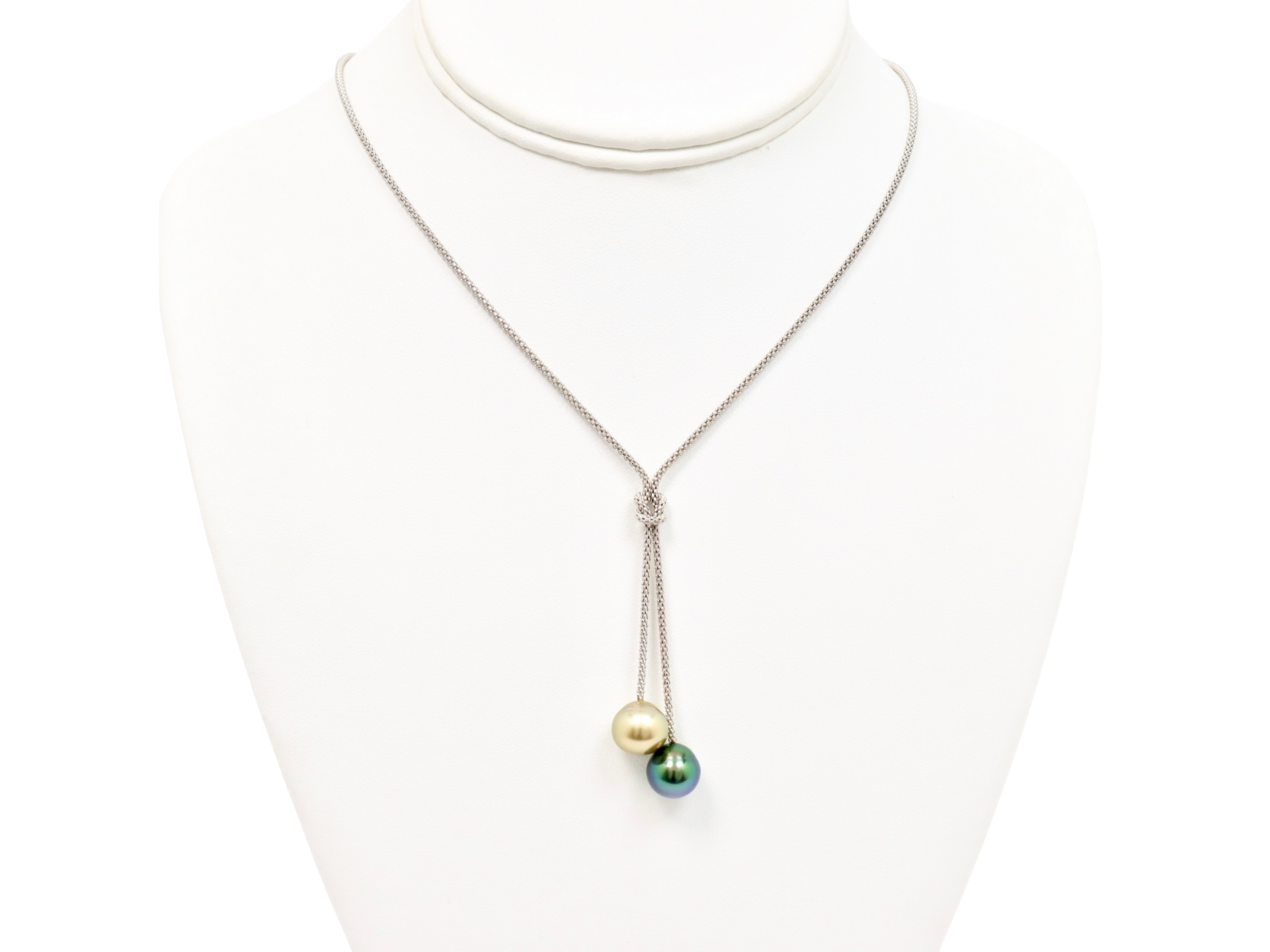 "Toi & Moi" pearl necklace - Sterling silver