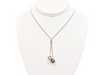 Collar de perlas "Toi & Moi" - Plata de ley
