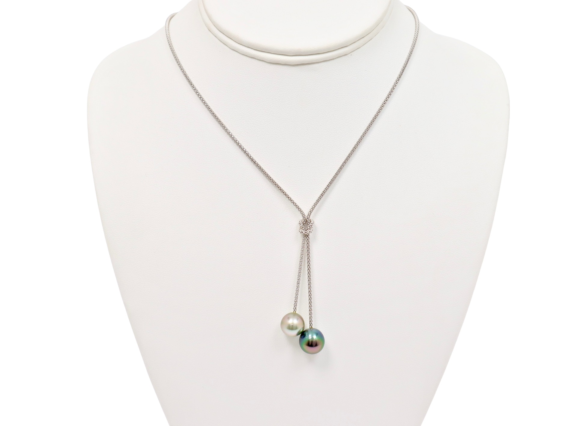 "Toi & Moi" pearl necklace - Sterling silver