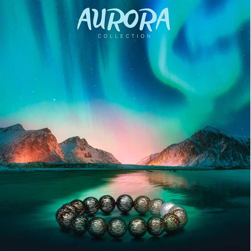 Engraved Tahitian Pearl Bracelet - Aurora collection. — photo 3