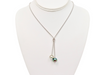 Collar de perlas "Toi & Moi" - Plata de ley