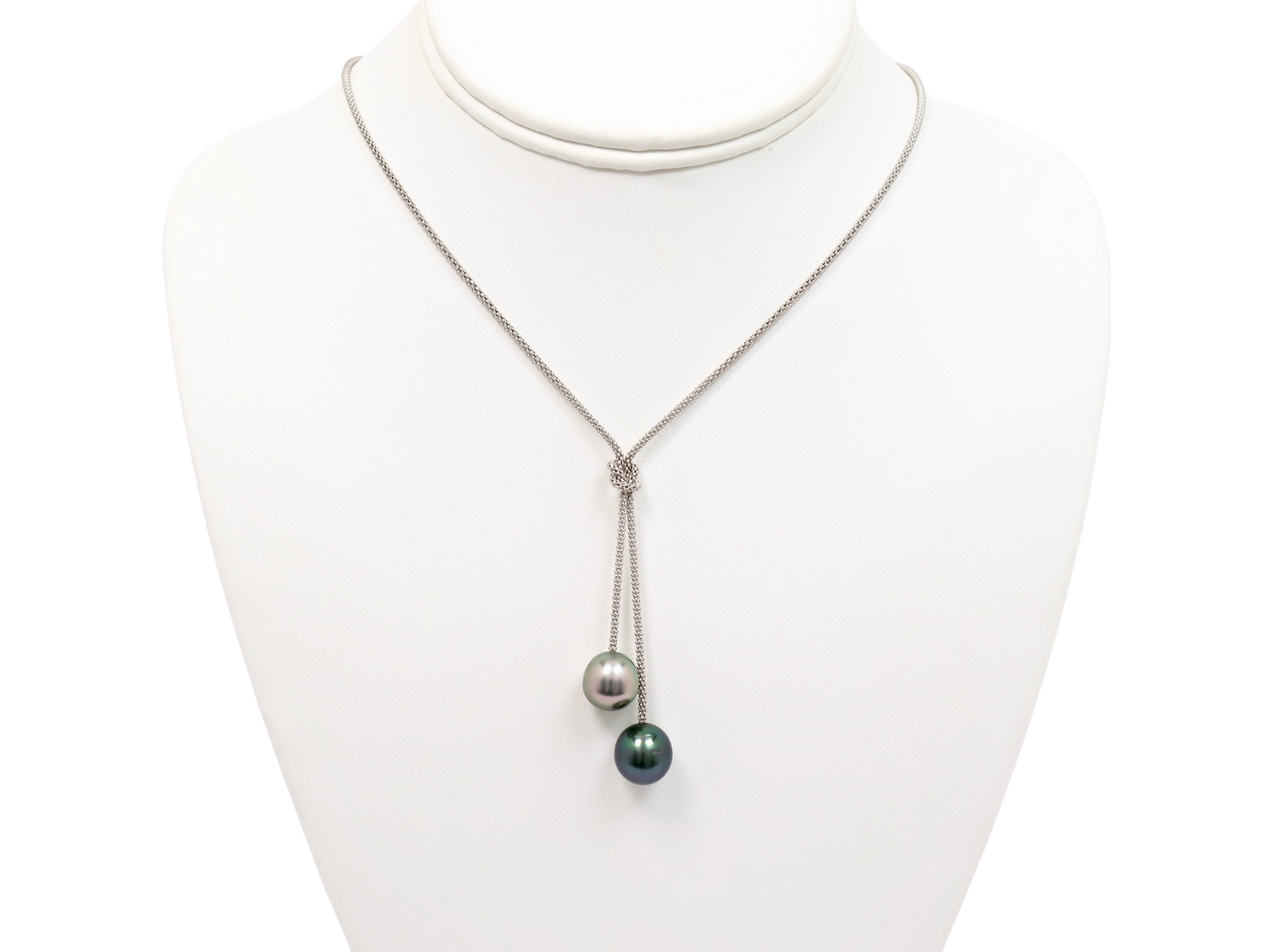 "Toi & Moi" pearl necklace - Sterling silver