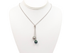 Collar de perlas "Toi & Moi" - Plata de ley