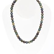 Tahitian pearl strand - 9K yellow gold clasp - C4OJX242