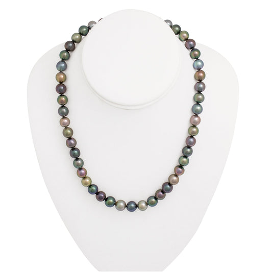 Tahitian pearl strand - Silver clasp