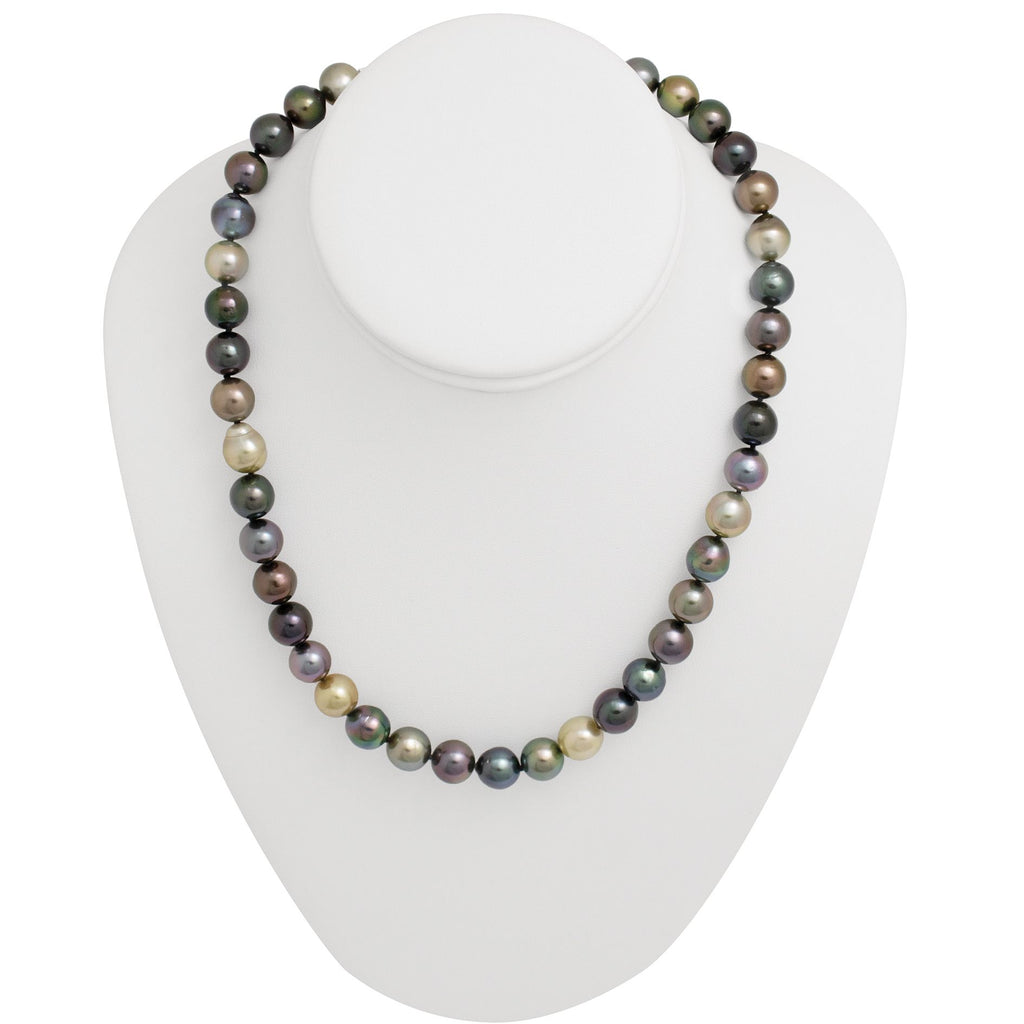 Tahitian pearl strand - Silver clasp - C7AXX421