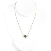 Collar de perlas de Tahití - Oro amarillo de 9k con diamantes - CDTOJD1105