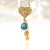 Colgante de perlas de Tahití - 14k oro amarillo - Forever -NDYGPE00029