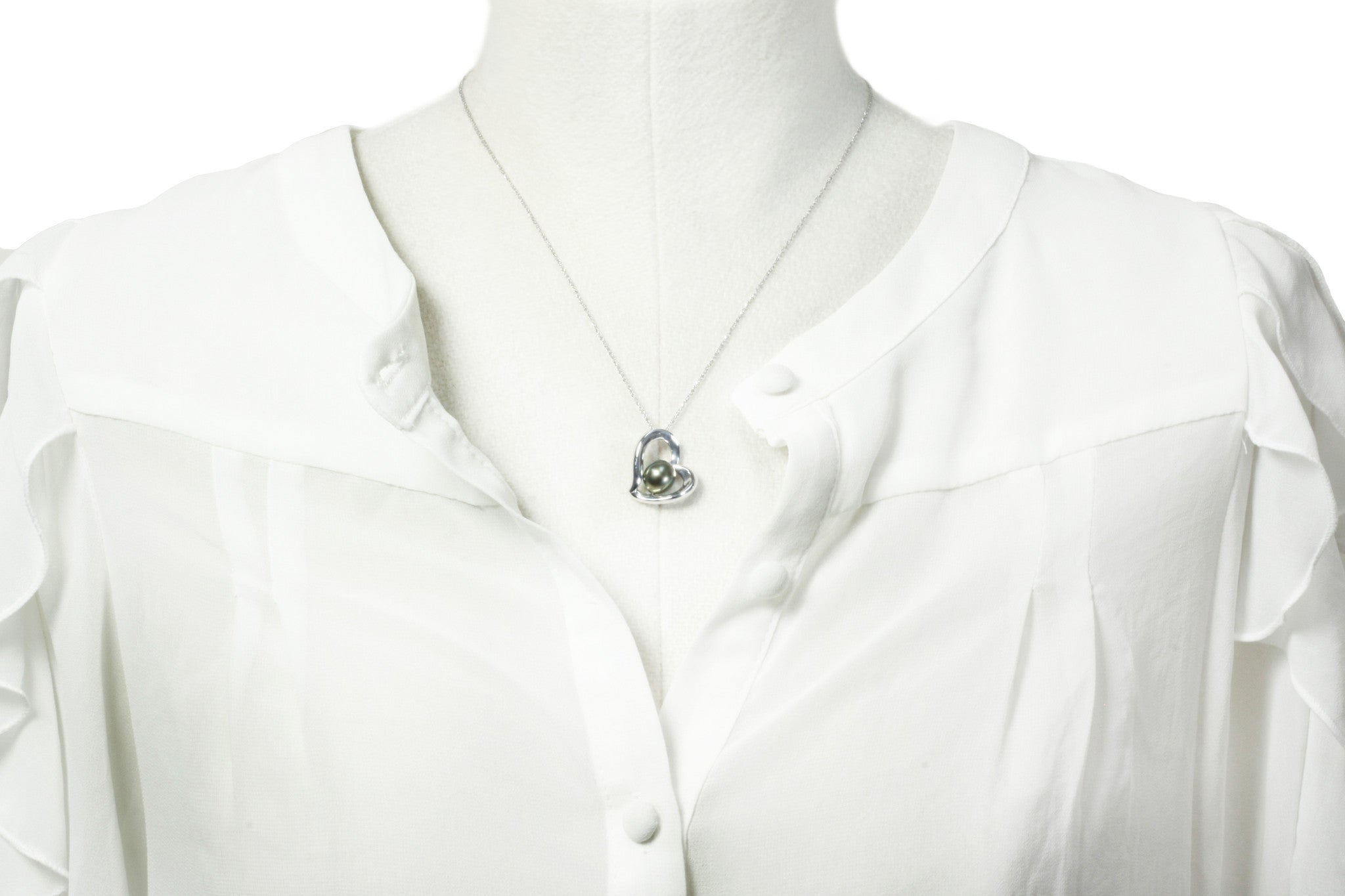 Tahitian pearl pendant in silver - Forever collection - PESVPE00464