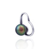 Colgante de perlas de Tahití - 18k oro blanco - Forever -PEWGPE01168