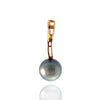 Tahitian pearl pendant - 18k yellow gold with diamonds - Forever -PEYDPE00593