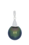 Colgante de perlas de Tahití en plata de ley - Elegancia intemporal - PESVPE00073