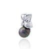 Pendentif perle de Tahiti en argent et cz - Tiare Tahiti - PESVPE01777