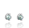 Tahitian pearl earrings - Sterling silver - EASZPE00022