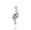 Tahitian pearl pendant in 18k white gold with diamonds - Tiare Tahiti