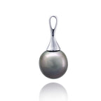 Tahitian pearl pendant - Sterling silver