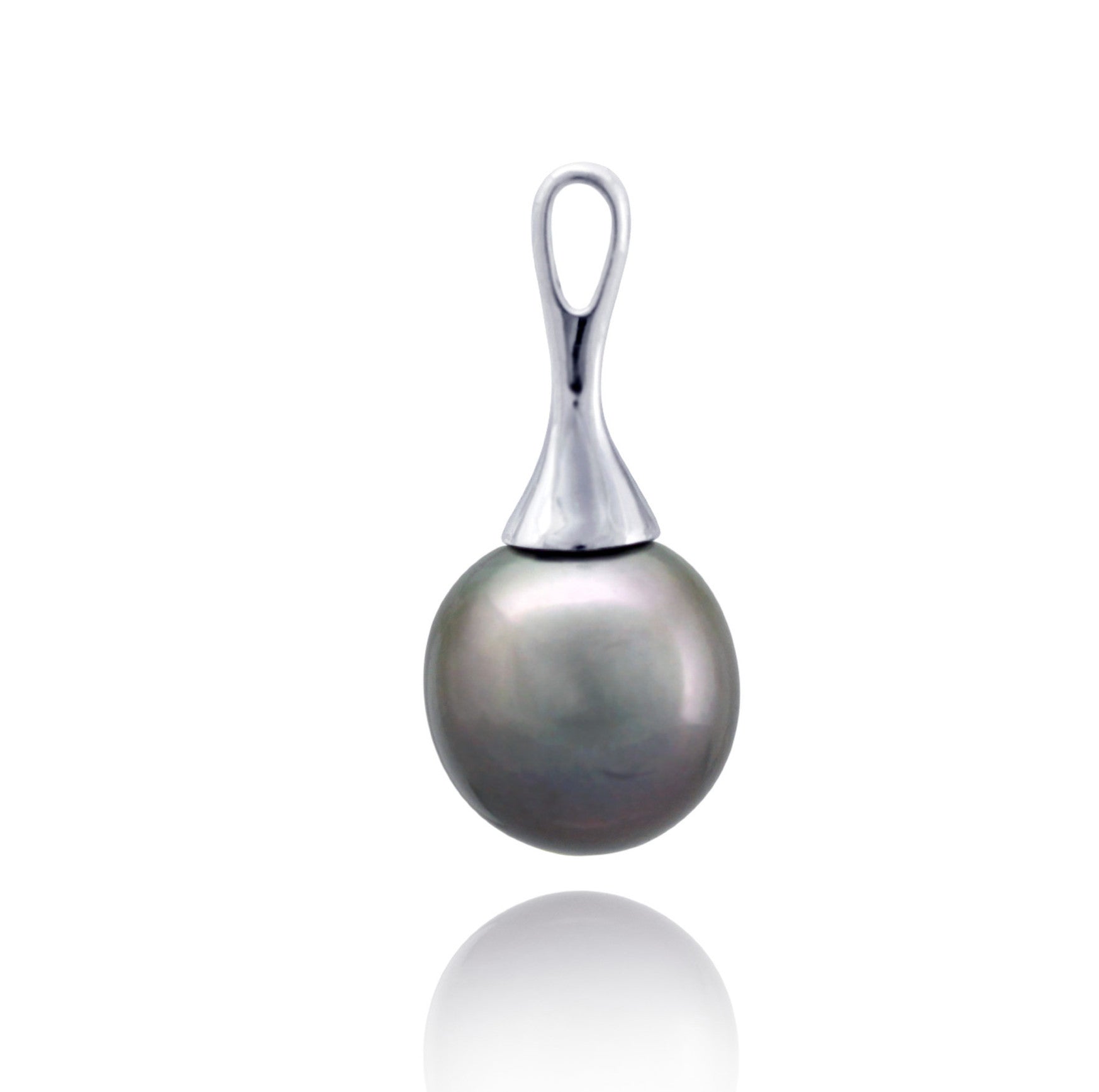 Tahitian pearl pendant - Sterling silver