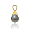 Tahitian pearl pendant in 18k yellow gold - Timeless Elegance - PEYGPE01111