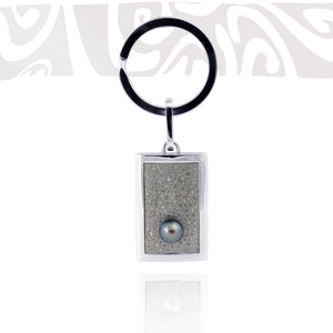 Porte-clés de perles de Tahiti - Identité Tribal - KCSSPE00003