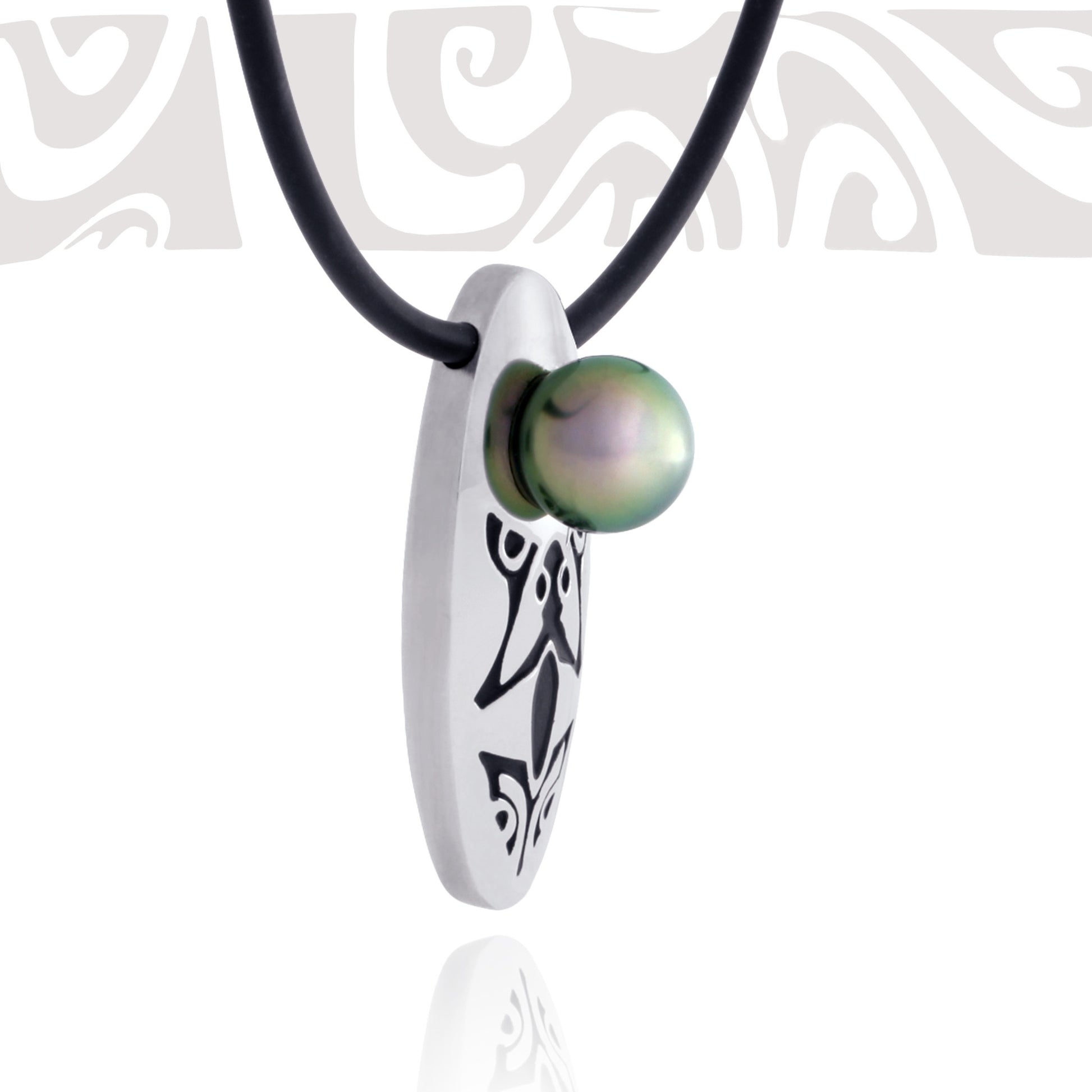 Tahitian pearl necklace - Tribal Identity