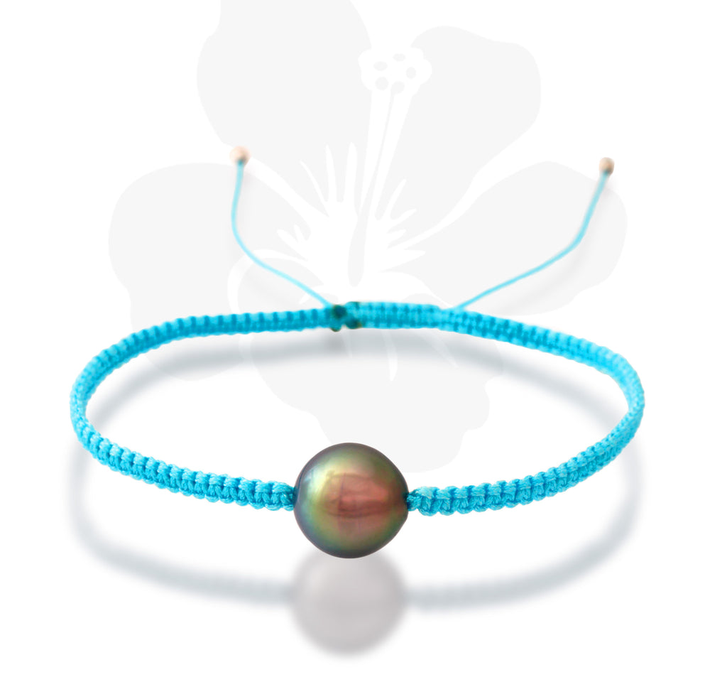 Tahitian pearl bracelet - Aloha! - BROMPE00199