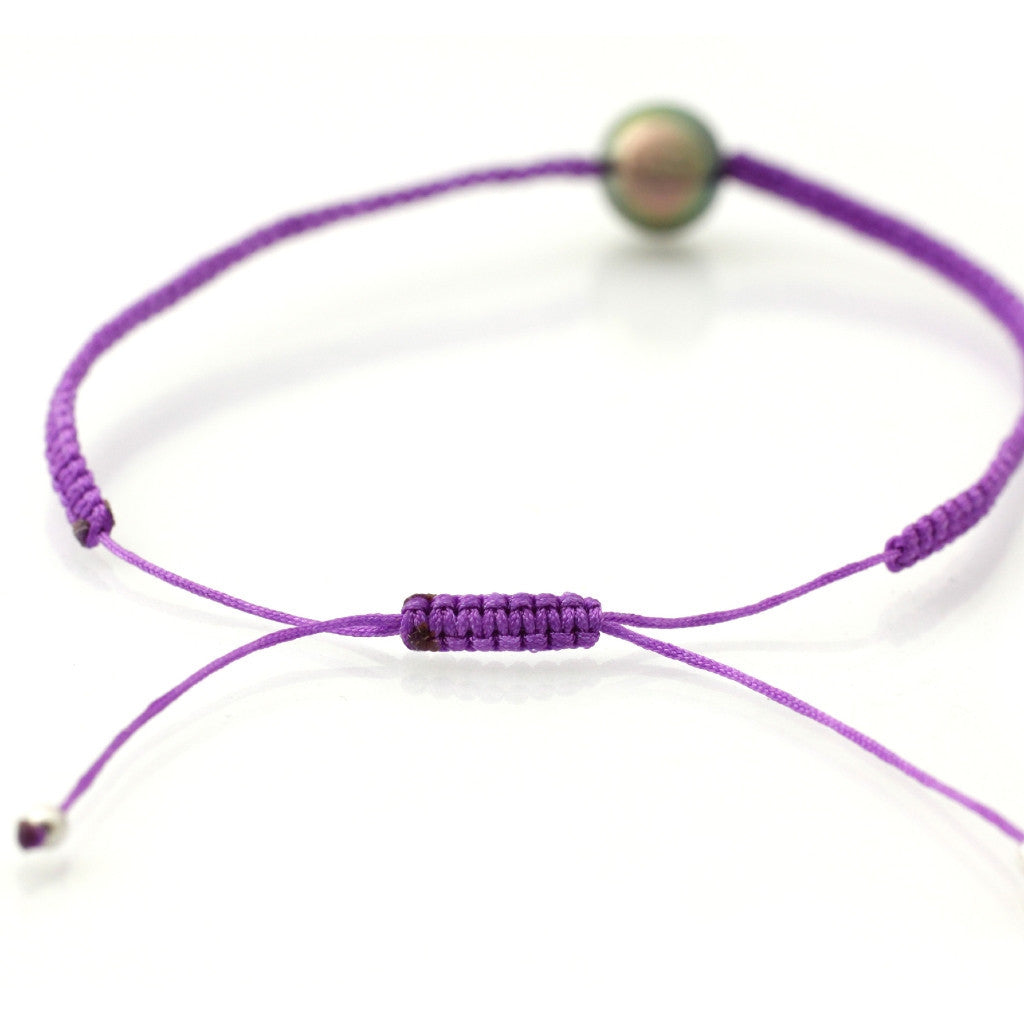 Tahitian pearl bracelet - Aloha! -BROMPE00220