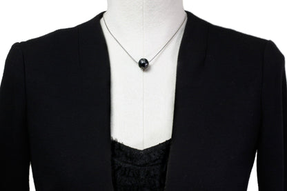 Collar de perlas de Tahití - Diseño flotante - Perla de tatuaje