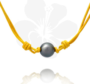 Tahitian pearl necklace - Aloha! - NDLEPE01017